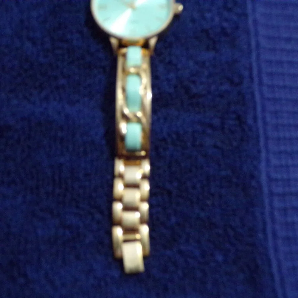 CG Women's Stainless Gold Plated Quartz Turquoise‎